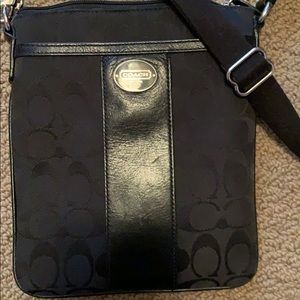 all black coach crossbody ! lightly used